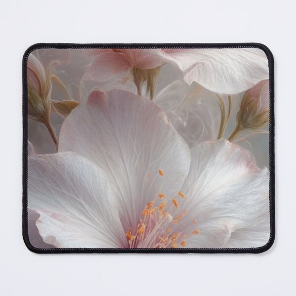Item preview, Delicate Soft Pink Hibiscus Blossoms — Elegant Floral Art designed and sold by LYAN-STORE.