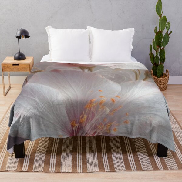 Item preview, Delicate Soft Pink Hibiscus Blossoms — Elegant Floral Art designed and sold by LYAN-STORE.