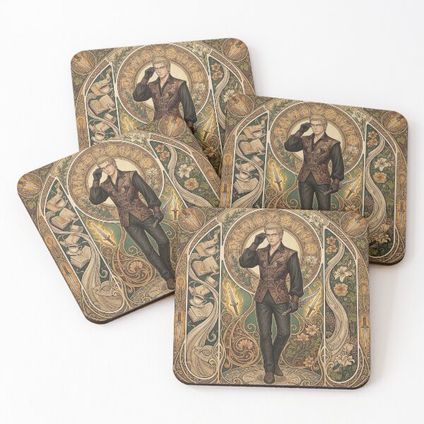 Item preview, Ignis in the style of Alphonse Mucha designed and sold by Solace Sparkles.