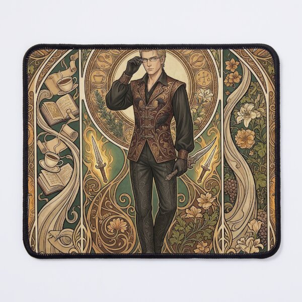 Item preview, Ignis in the style of Alphonse Mucha designed and sold by Solace Sparkles.