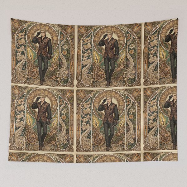 Item preview, Ignis in the style of Alphonse Mucha designed and sold by Solace Sparkles.