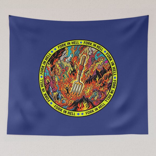 Item preview, Fork in Hell designed and sold by Lazykatz.