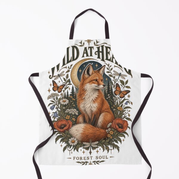 Item preview, Wild at Heart – Vintage Fox Forest Cottagecore Nature designed and sold by DMQ-Designs.