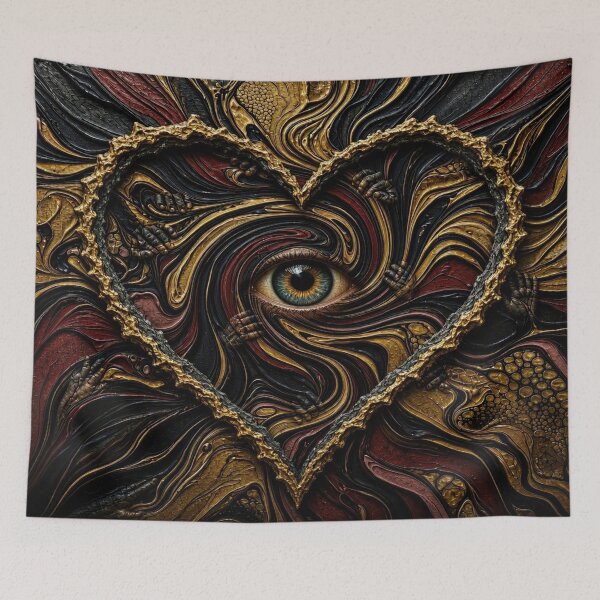 Item preview, The All-Seeing Heart: Surreal Dark Aesthetic Art designed and sold by Breezes-of-Ida.