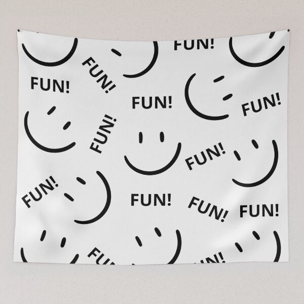 Item preview, FUN Smiley Face Pattern Happy Doodle Minimalist Seamless Design designed and sold by LensDyn™.