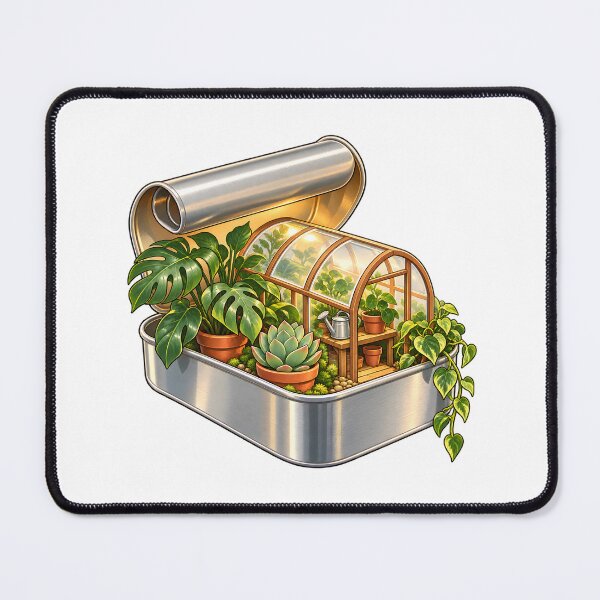 Item preview, Upcycled Tin Miniature Greenhouse Diorama designed and sold by Philippa Shop.