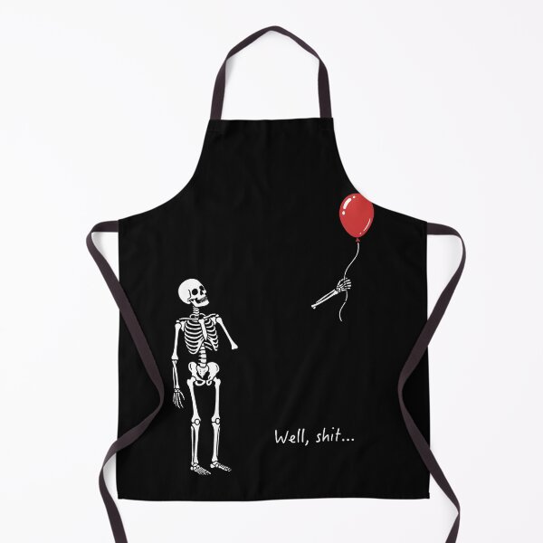 Item preview, Well Shit Funny Skeleton Red Balloon Dark Humor Graphic designed and sold by macpeterse.