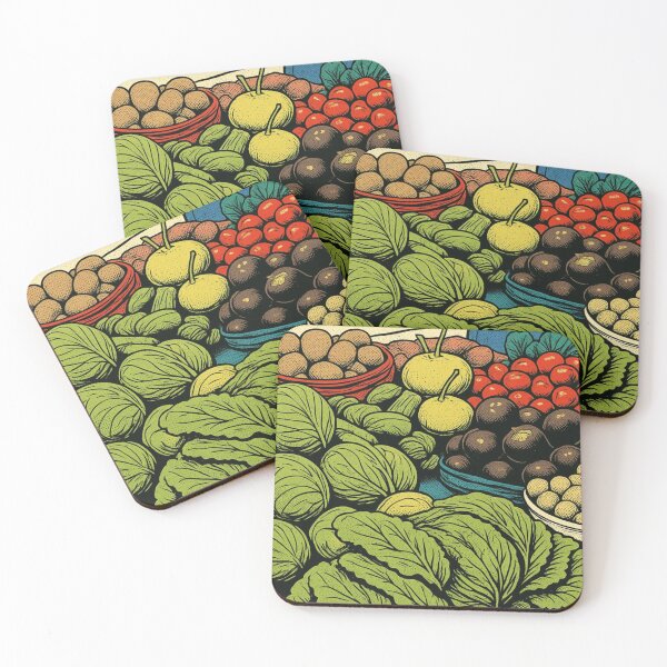 Item preview, Vintage Farmers Market Vegetable Illustration designed and sold by BlueBerry45.