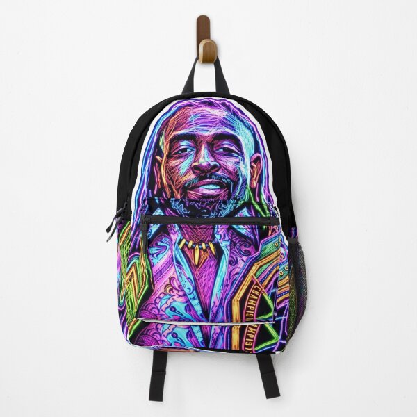 Item preview, Oba femi Neon Reggae Legend Colorful Music Portrait designed and sold by ExploreAura Studio.