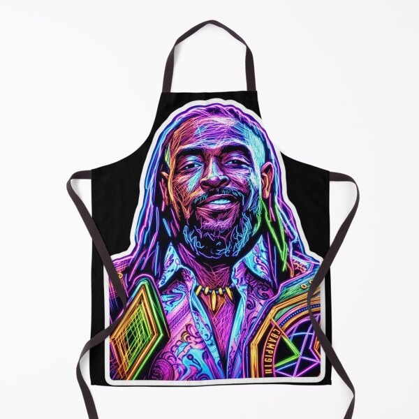 Item preview, Oba femi Neon Reggae Legend Colorful Music Portrait designed and sold by ExploreAura Studio.