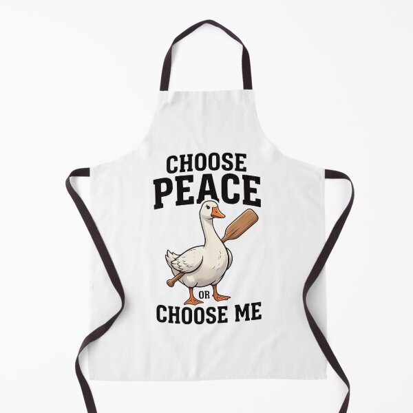 Item preview, Choose Peace or Choose Me Funny Goose Peace Lover Bird Humor Design designed and sold by BDLuck2021.