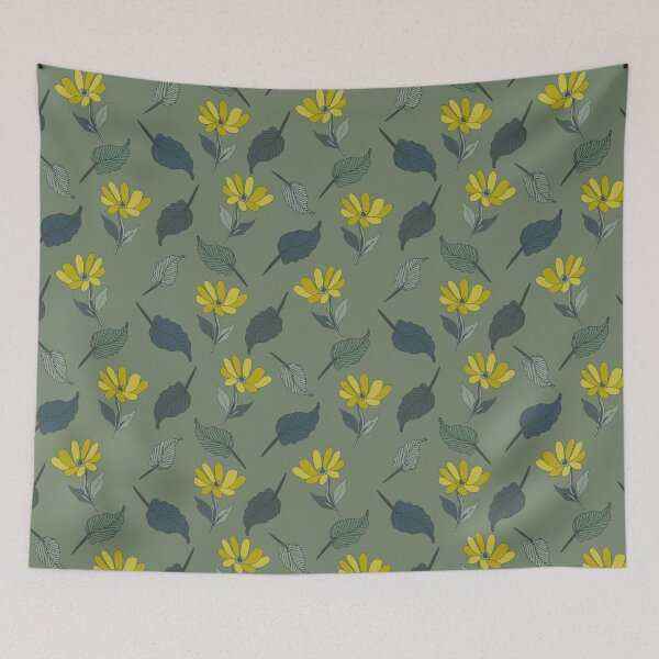 Item preview, Meadow Ember Botanical Floral Pattern designed and sold by Kraalikaa.