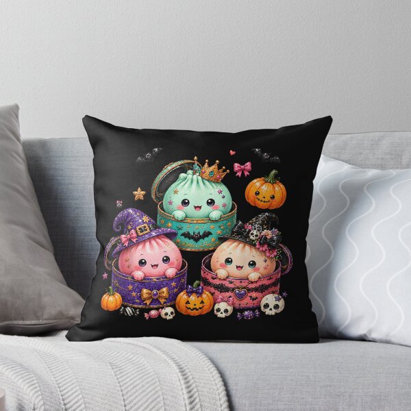 Item preview, Squishy Dumpling Halloween Cute Squishies Kawaii Girls Kids designed and sold by HenikaPonko.