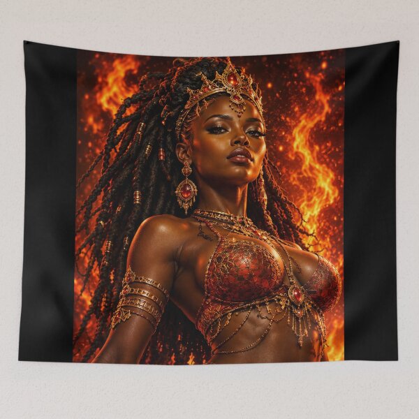 Item preview, Teja — Fire Queen in the Inferno designed and sold by 5PalmsCreative.