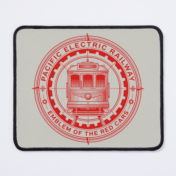 Item preview, Pacific Electric Railway Red Cars Vintage Los Angeles Transit Crest designed and sold by KiwiRider.