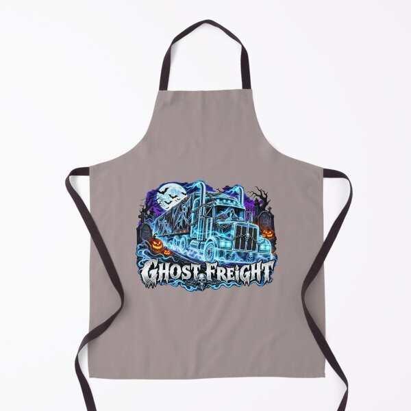 Item preview, Ghost Freight Phantom Driver Semi Truck - Halloween Spectral Big Rig Art designed and sold by NomadForge.