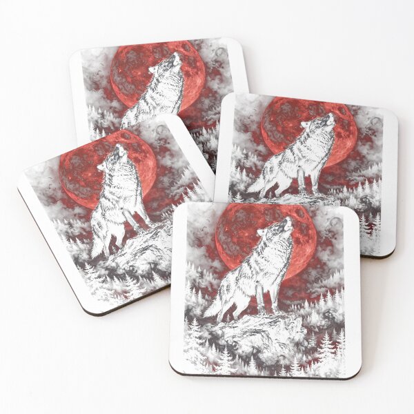 Item preview, Blood Moon: The Wolf's Vigil designed and sold by AscendedLight — Dark Fantasy & Gothic Art.