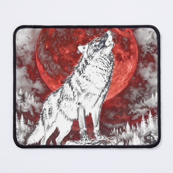 Item preview, Blood Moon: The Wolf's Vigil designed and sold by AscendedLight — Dark Fantasy & Gothic Art.