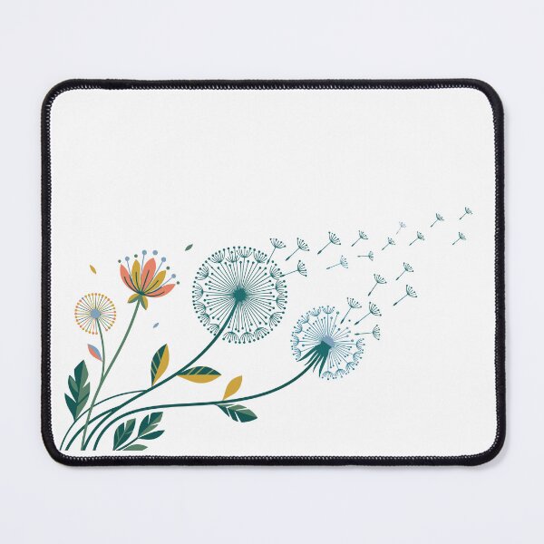 Item preview,  Minimalist Abstract Dandelion Illustration with Blowing Seeds designed and sold by ElegantOutlines.