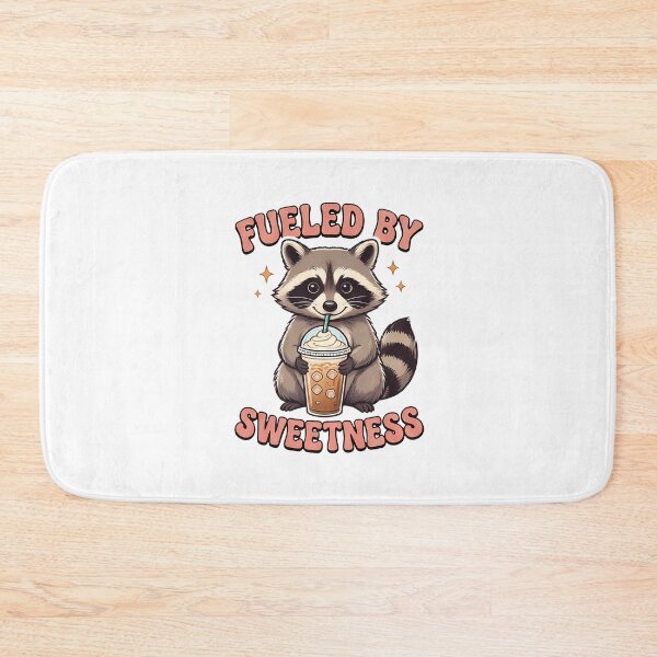 Item preview, Fueled by Sweetness Cute Raccoon Bubble Tea Funny Boba Lover Design designed and sold by BDLuck2021.