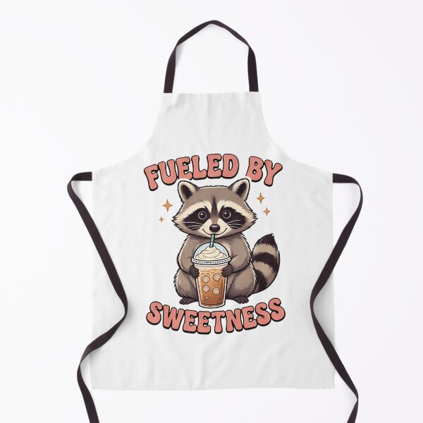 Item preview, Fueled by Sweetness Cute Raccoon Bubble Tea Funny Boba Lover Design designed and sold by BDLuck2021.