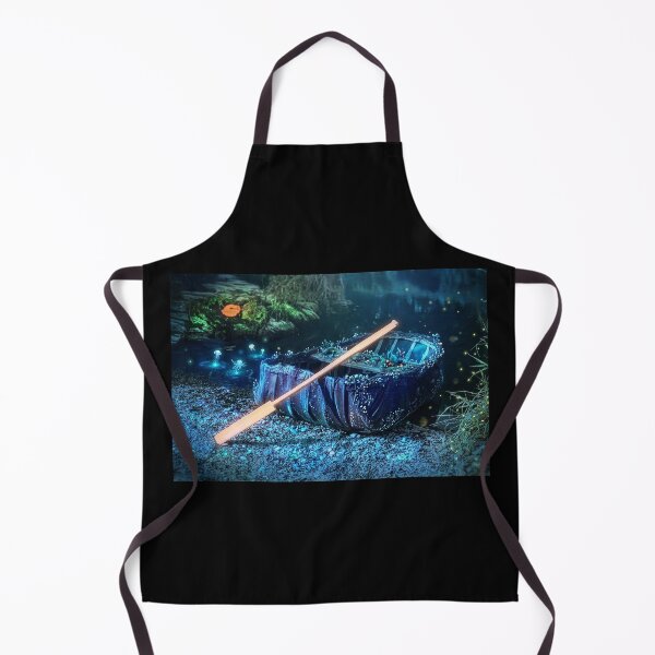 Item preview, Enchanted Welsh Coracle - Bioluminescent Magical Twilight designed and sold by ArtworkNorth.