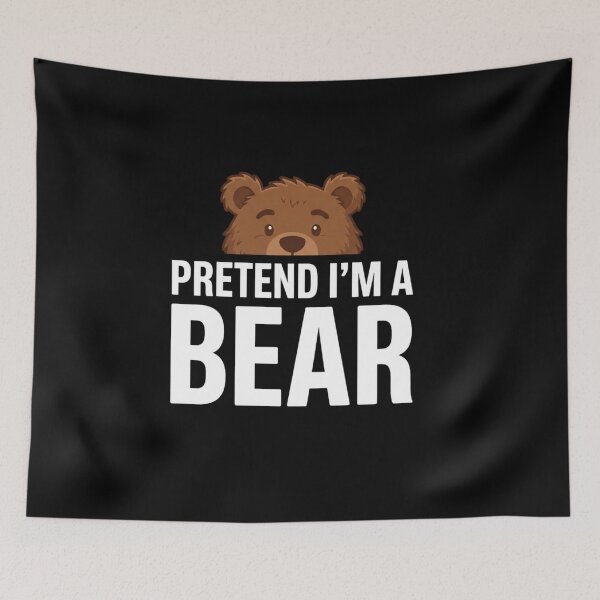 Item preview, Pretend I'm A Bear - Funny Lazy Halloween Costume designed and sold by InkImagination1.