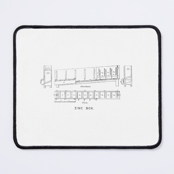 Item preview, Victorian Zinc Box Mining Apparatus Diagram designed and sold by Antique Science Press.