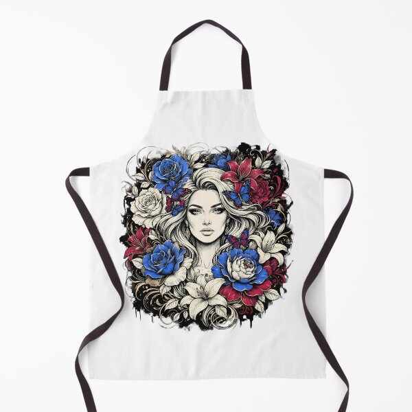 Item preview, Floral Goddess - Blue Roses, Lilies  designed and sold by SupernovaNote.