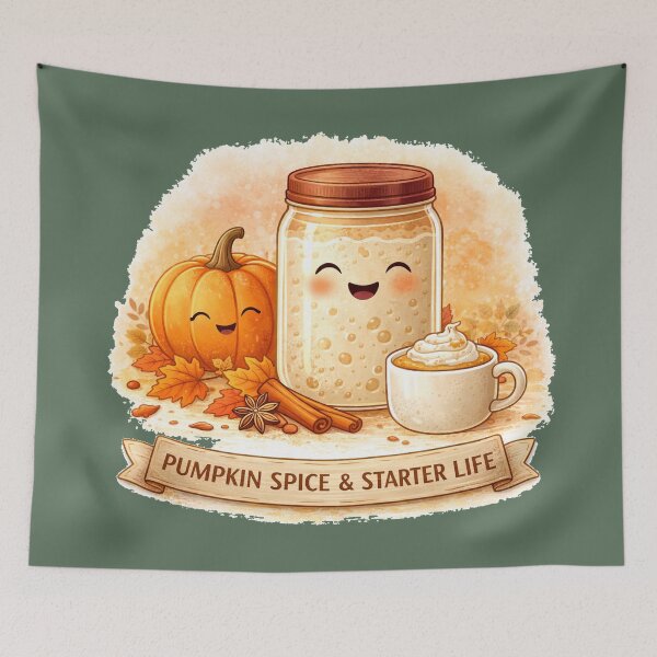 Item preview, Pumpkin Spice & Starter Life | Cute Sourdough Fall Design designed and sold by azule1.