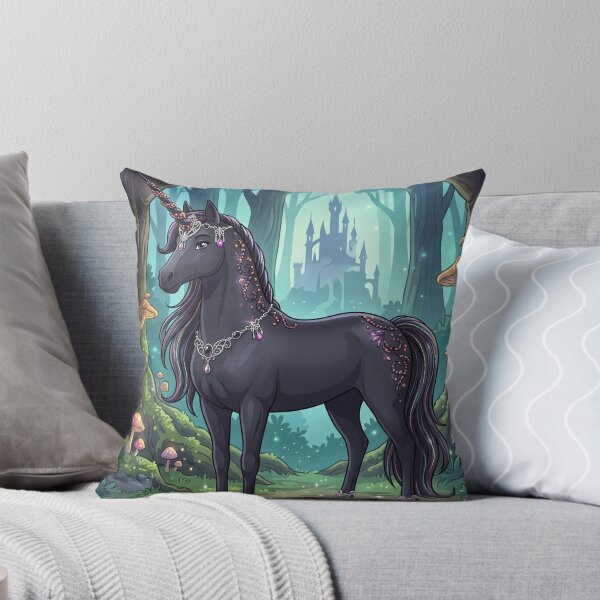 Item preview, Black Fantasy Unicorn designed and sold by Solace Sparkles.