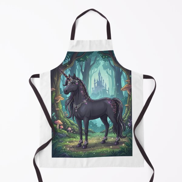 Item preview, Black Fantasy Unicorn designed and sold by Solace Sparkles.