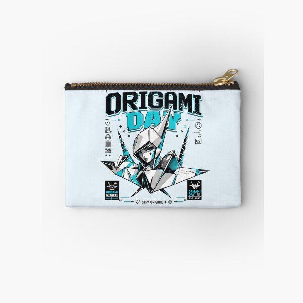 Item preview, Cyberpunk Anime Crane Origami Day Y2K Streetwear designed and sold by CloudyCatArt.