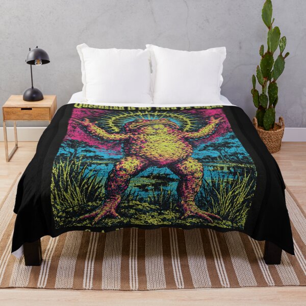Item preview, Queensland Is My Yard Ya Bogan Cane Toad Psychedelic Neon Frog Art Surreal Vintage designed and sold by Yellowriversss.