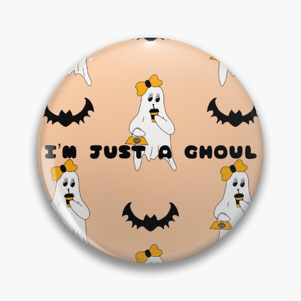Item preview, Halloween  “I’M JUST A GHOUL” Seamless Pattern designed and sold by ReinaArte.