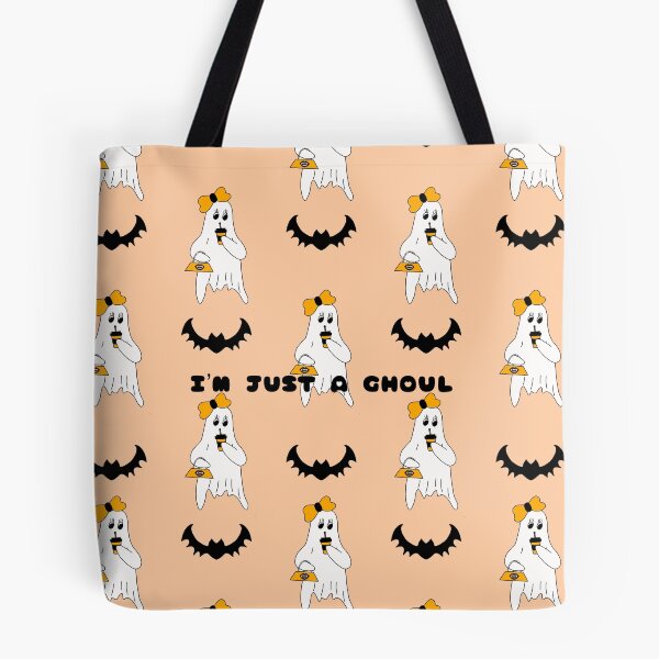 Item preview, Halloween  “I’M JUST A GHOUL” Seamless Pattern designed and sold by ReinaArte.