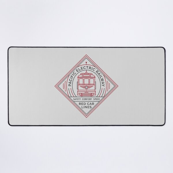 Item preview, Pacific Electric Railway Red Car Lines Vintage Diamond Badge designed and sold by KiwiRider.