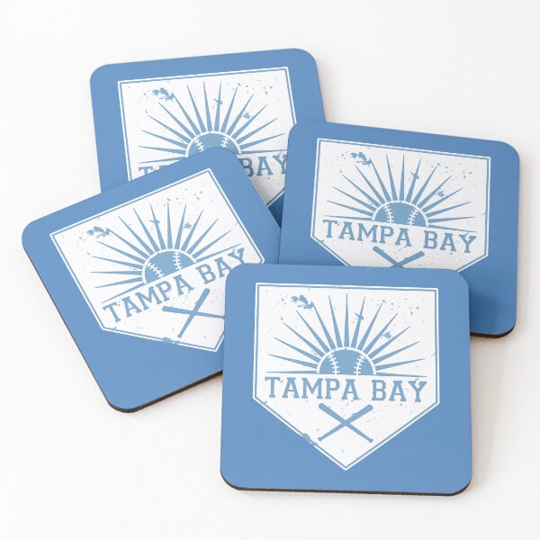 Item preview, Tampa Bay Baseball Sunrise Shield Crossed Bats designed and sold by MASMUS27.