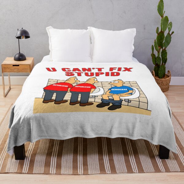 Item preview, You Can't Fix Stupid Funny Republican Democrat Political Graphic designed and sold by Thedustyart.