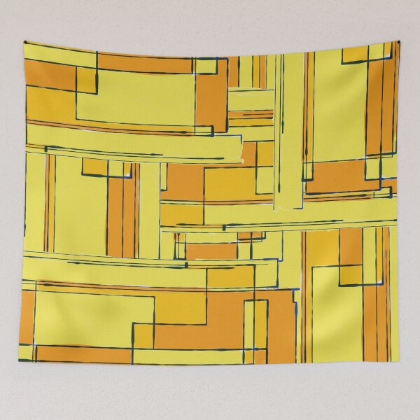 Item preview, Abstract Yellow Blocks designed and sold by Kyxuki.