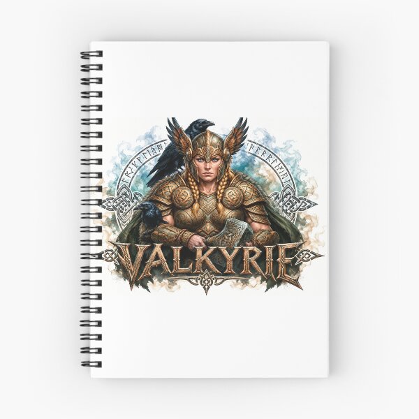 Item preview, Epic Norse Valkyrie with Ravens and Runes – Fantasy Warrior Art designed and sold by VALKYRAART53.