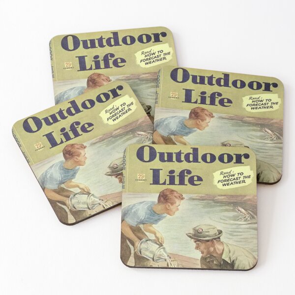 Item preview, Outdoor Life Magazine Mens and Sons Survival Cover Vintage Wall Art Poster Print Tee Cushion Mug Shirt Design Unique designed and sold by Cool Robot Bro..