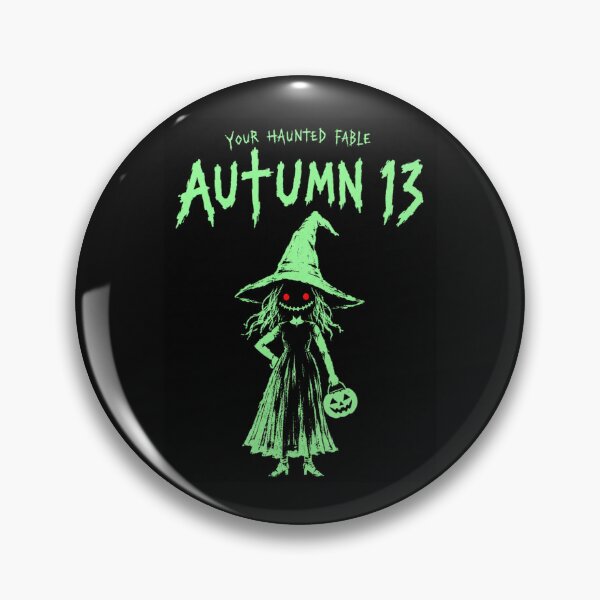 Item preview, Autumn 13 Creepy Cute Witch with Jack O Lantern Halloween Horror Aesthetic Cute but Creepy designed and sold by Yellowriversss.