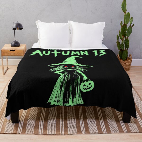 Item preview, Autumn 13 Creepy Cute Witch with Jack O Lantern Halloween Horror Aesthetic Cute but Creepy designed and sold by Yellowriversss.