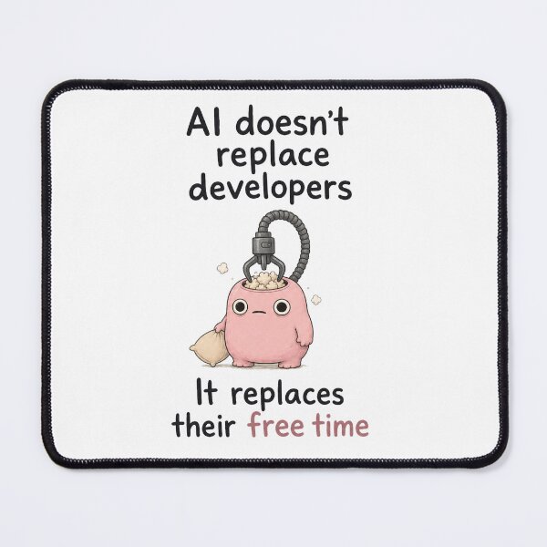 Item preview, AI Replaces Free Time designed and sold by DAOUDEES.