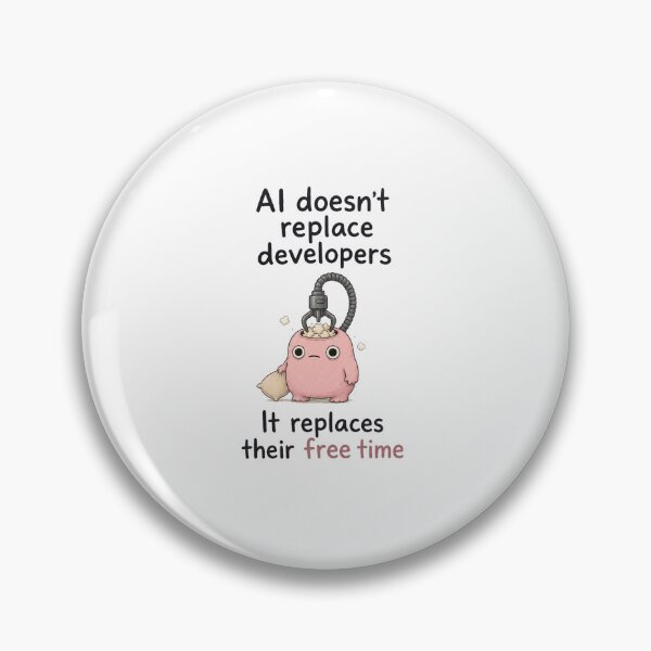 Item preview, AI Replaces Free Time designed and sold by DAOUDEES.