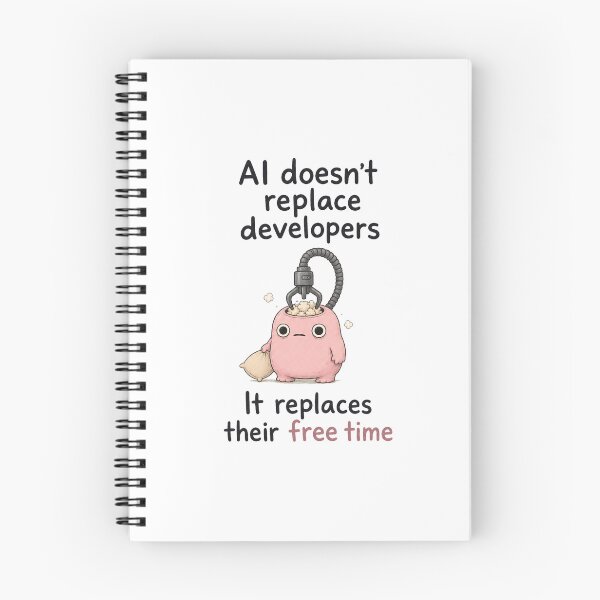Item preview, AI Replaces Free Time designed and sold by DAOUDEES.