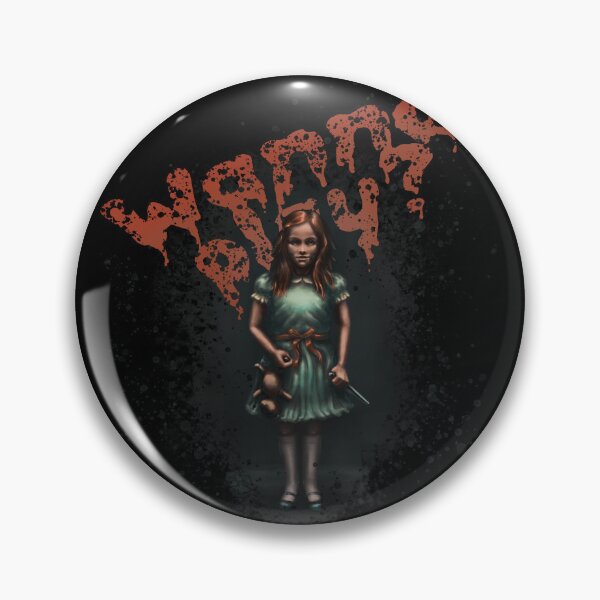 Item preview, Wanna Play? - horror themed, halloween, horror, the shining, Chucky mashup designed and sold by Shanna Lenè Hattaway.