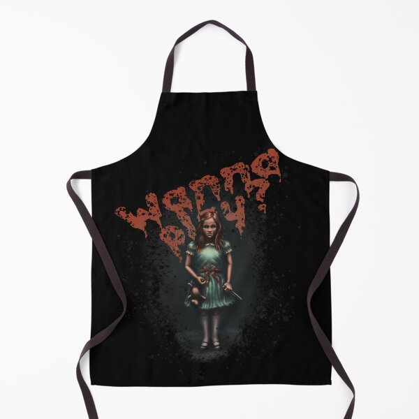 Item preview, Wanna Play? - horror themed, halloween, horror, the shining, Chucky mashup designed and sold by Shanna Lenè Hattaway.
