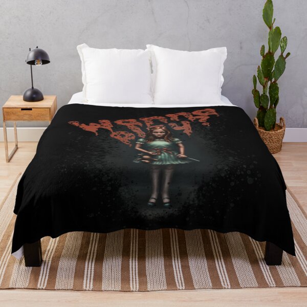 Item preview, Wanna Play? - horror themed, halloween, horror, the shining, Chucky mashup designed and sold by Shanna Lenè Hattaway.